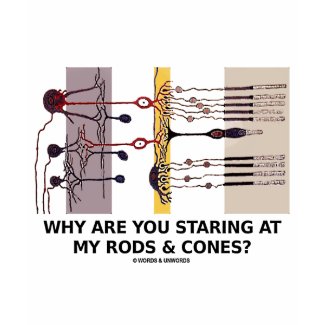 Why Are You Staring At My Rods & Cones? shirt