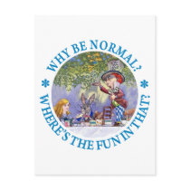 WHY BE NORMAL? POSTCARD