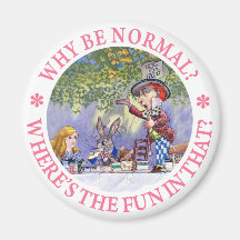 WHY BE NORMAL? REFRIGERATOR MAGNET