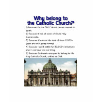 Why belong to Catholic church? t-shirts by MsBlahBlahBlah Why belong to Catholic church? t-shirts