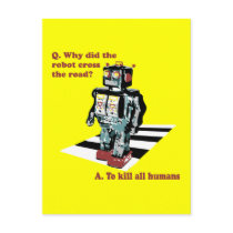 Why Did the Robot Cross the Road postcards