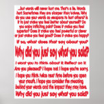 Why Did You Just Say What You Said? Poster