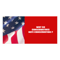 Why do conservatives hate conservation picture card