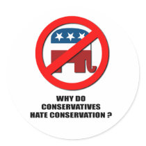 Why do conservatives hate conservation stickers