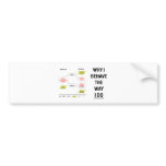 Why I Behave The Way I Do (Sociobiology) Bumper Stickers