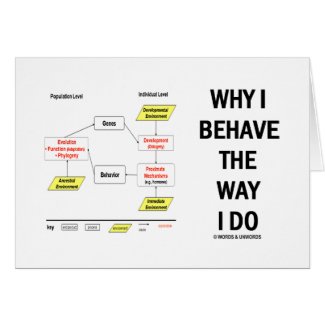 Why I Behave The Way I Do (Sociobiology) Cards