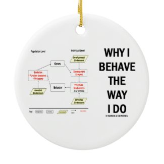 Why I Behave The Way I Do Sociobiology Christmas Tree Ornaments