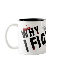 WHY I FIGHT Black interior mugs