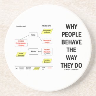 Why People Behave The Way They Do (Sociobiology) Coaster