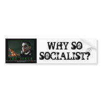 WHY SOSOCIALIST? bumper stickers
