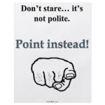 Why Stare When You Can Point Flyer