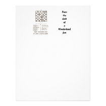 Why Wonderland Is Like A Chess Game (Preface) Letterhead