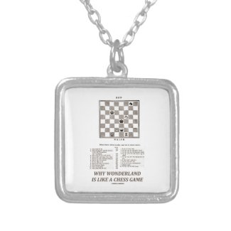 Why Wonderland Is Like A Chess Game (Preface) Personalized Necklace