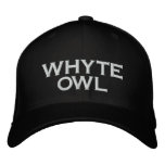 Whyte Owl Black Hat Embroidered Baseball Cap