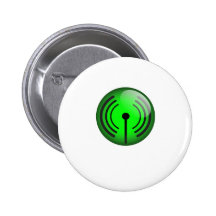 Wi-Fi Icon by Chillee Wilson Pinback Button