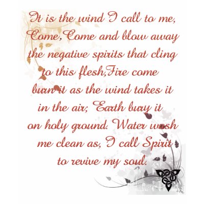 Wicca Cleansing Prayer Shirts from Zazzle. Wicca Cleansing Prayer Shirts from Zazzle.