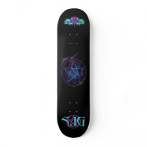 Wicca Pentagram Design Skateboard by SJG by Sinisterjoker Wicca Pentagram Design Skateboard by SJG