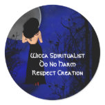 Wicca Spiritual Inlightenment Round Stickers