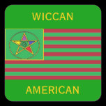 Wiccan American Sticker 2 stickers