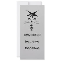 Wiccan Cat Book Mark rack cards by Singletree3 Wiccan Cat Book Mark rack cards