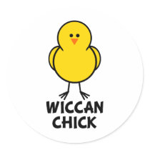 Wiccan Chick stickers by chicktshirts8 Wiccan Chick stickers