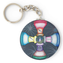 Wiccan Pawns Key Chain