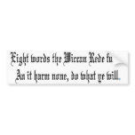 Wiccan Rede Bumper Sticker