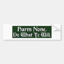 Wiccan Rede Bumper Sticker