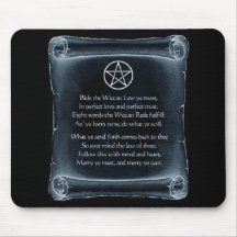Wiccan Rede Mousepad