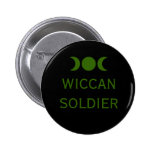 Wiccan Soldier Button buttons