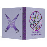 Wiccan Star and Butterflies 3 Ring Binders