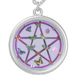 Wiccan Star and Butterflies Custom Jewelry