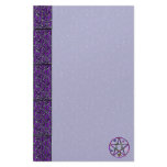 Wiccan Star and Butterflies Stationery