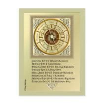 Wiccan Wheel of the Year postcards by Specialeetees Wiccan Wheel of the Year postcards