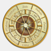 Wiccan Wheel of the Year Stickers