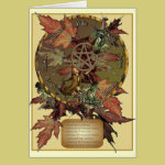 Wiccan Wheel With Pentacle Greetings or Note Cards