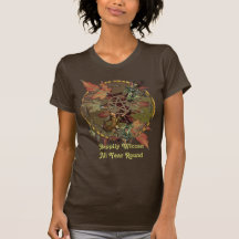 Wiccan Wheel With Pentacle Tee Shirts