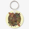 Wiccan Wheel with Pentagram keychains by WitchysCauldron Wiccan Wheel with Pentagram keychains