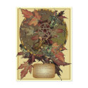 Wiccan Wheel with Pentagram postcards