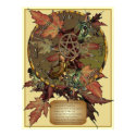 Wiccan Wheel with Pentagram Print by WitchysCauldron Wiccan Wheel with Pentagram Print