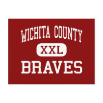 Wichita County - Braves - Junior - Leoti Kansas postcards by customteamsportswear Wichita County - Braves - Junior - Leoti Kansas postcards