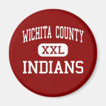 Wichita County - Indians - High - Leoti Kansas Refrigerator Magnet