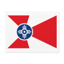 Wichita Flag Postcard by FlagTshirts Wichita Flag Postcard