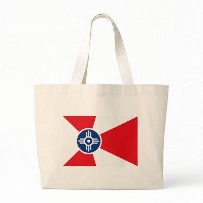 Wichita Flag Tote Bag by FlagTshirts
