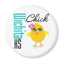 Wichita KS Chick magnets by chicktshirts Wichita KS Chick magnets