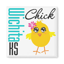 Wichita KS Chick magnets by chicktshirts Wichita KS Chick magnets