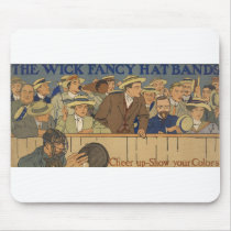 Wick Fancy Hat Bands Advertisement Poster 1910 Mouse Pads