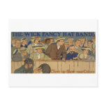 Wick Fancy Hat Bands Advertisement Poster 1910 postcards