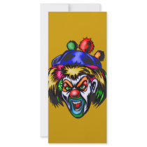 Wicked Evil Clown Full Color Rack Card