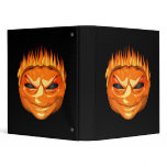 Wicked Evil Flaming Pumpkin Binder